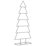 Albero di Natale Decorativo in Metallo Nero 210 cm