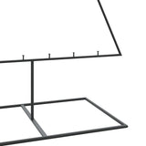 Albero di Natale Decorativo in Metallo Nero 210 cm