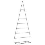 Albero di Natale Decorativo in Metallo Nero 180 cm