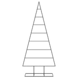 Albero di Natale Decorativo in Metallo Nero 180 cm