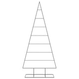 Albero di Natale Decorativo in Metallo Nero 210 cm