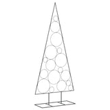 Albero di Natale Decorativo in Metallo Nero 180 cm