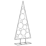 Albero di Natale Decorativo in Metallo Nero 180 cm