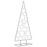 Albero di Natale Decorativo in Metallo Nero 210 cm