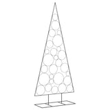 Albero di Natale Decorativo in Metallo Nero 210 cm