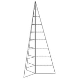 Albero di Natale Decorativo in Metallo Nero 210 cm