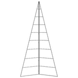 Albero di Natale Decorativo in Metallo Nero 210 cm