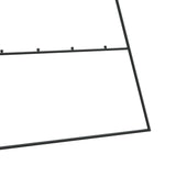 Albero di Natale Decorativo in Metallo Nero 210 cm