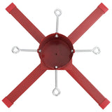 Supporto per Albero di Natale Rosso 61x61x15,5 cm