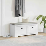 Panca da Ingresso BODO Bianca 114x40x45 cm