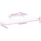 Mensola Pensile 110x23,5x4 cm in Truciolato