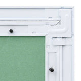 Pannello di Accesso Verde e Argento 30 x 30 cm
