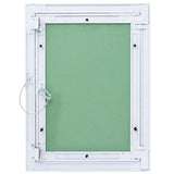 Pannello di Accesso Verde e Argento 35 x 45 cm