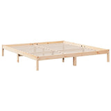 Letto Extra Lungo senza Materasso 200x210 cm in Legno di Pino