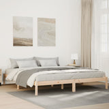 Letto Extra Lungo senza Materasso 200x210 cm in Legno di Pino