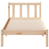 Letto Extra Lungo senza Materasso 80x220 cm in Legno di Pino