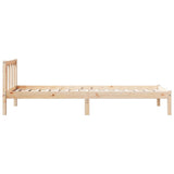 Letto Extra Lungo senza Materasso 80x220 cm in Legno di Pino