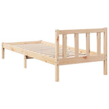 Letto Extra Lungo senza Materasso 80x220 cm in Legno di Pino