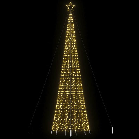 Albero di Natale a LED con Punte 1534 LED Bianco Caldo 500 cm