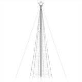 Albero di Natale a LED con Punte 1534 LED Bianco Freddo 500 cm