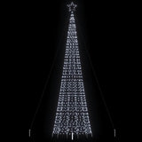 Albero di Natale a LED con Punte 1534 LED Bianco Freddo 500 cm
