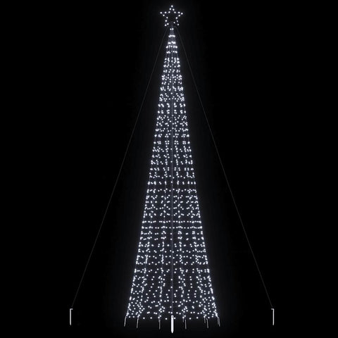 Albero di Natale a LED con Punte 1534 LED Bianco Freddo 500 cm