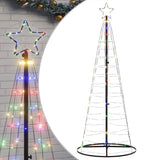 Albero di Natale a LED 200 LED Colorato 182 cm