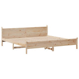 Letto senza Materasso 180x200 cm in Legno Massello di Pino