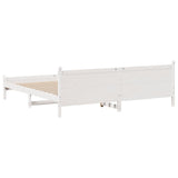 Letto senza Materasso Bianco 180x200 cm Legno Massello di Pino