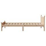 Letto senza Materasso 90x200 cm in Legno Massello di Pino