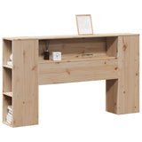 Testiera con Ripiani 160 cm in Legno Massello di Pino
