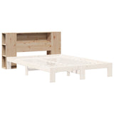 Testiera con Ripiani 160 cm in Legno Massello di Pino