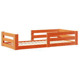 Letto senza Materasso Marrone Cera 75x190 cm in Legno di Pino