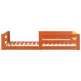 Letto senza Materasso Marrone Cera 75x190 cm in Legno di Pino