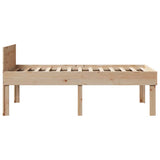 Letto senza Materasso 75x190 cm in Legno Massello Pino