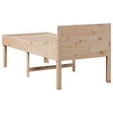 Letto senza Materasso 75x190 cm in Legno Massello Pino