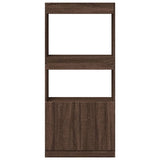Credenza Rovere Marrone 63x33x140 cm in Truciolato