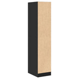Armadietto da Farmacia Nero 30x41x144,5 cm in Truciolato