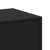 Armadietto da Farmacia Nero 30x41x144,5 cm in Truciolato