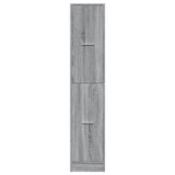 Armadietto da Farmacia Grigio Sonoma 30x41x144,5 cm Truciolato