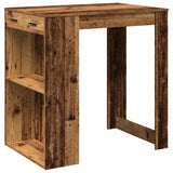 Tavolo da Bar Legno Antico 102x70x103,5 cm in in Truciolato