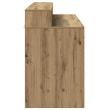 Scrivania con Luci LED Rovere 140x55x91 cm in Legno truciolato