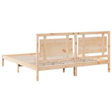 Giroletto Extra Lungo senza Materasso 200x210 cm Legno Massello
