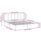 Giroletto Extra Lungo senza Materasso 200x210 cm Legno Massello