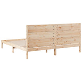 Giroletto Extra Lungo senza Materasso 200x210 cm Legno Massello