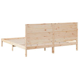 Giroletto Extra Lungo senza Materasso 200x210 cm Legno Massello
