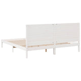 Giroletto Extra Lungo senza Materasso Bianco 200x210cm Massello