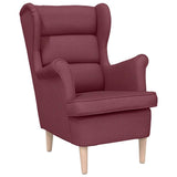 Poltrona Rosso Vino 74x84x100 cm in Tessuto