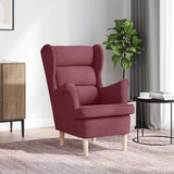 Poltrona Rosso Vino 74x84x100 cm in Tessuto