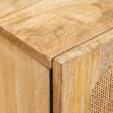 Credenza 2 pcs Marrone 60 x 33 x 75 cm Legno di mango massello